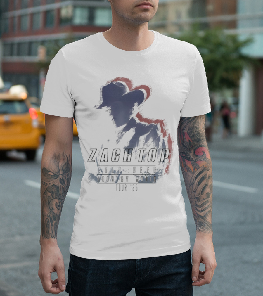 Zach Top Double Zach Hat Outline 1995 T-Shirt