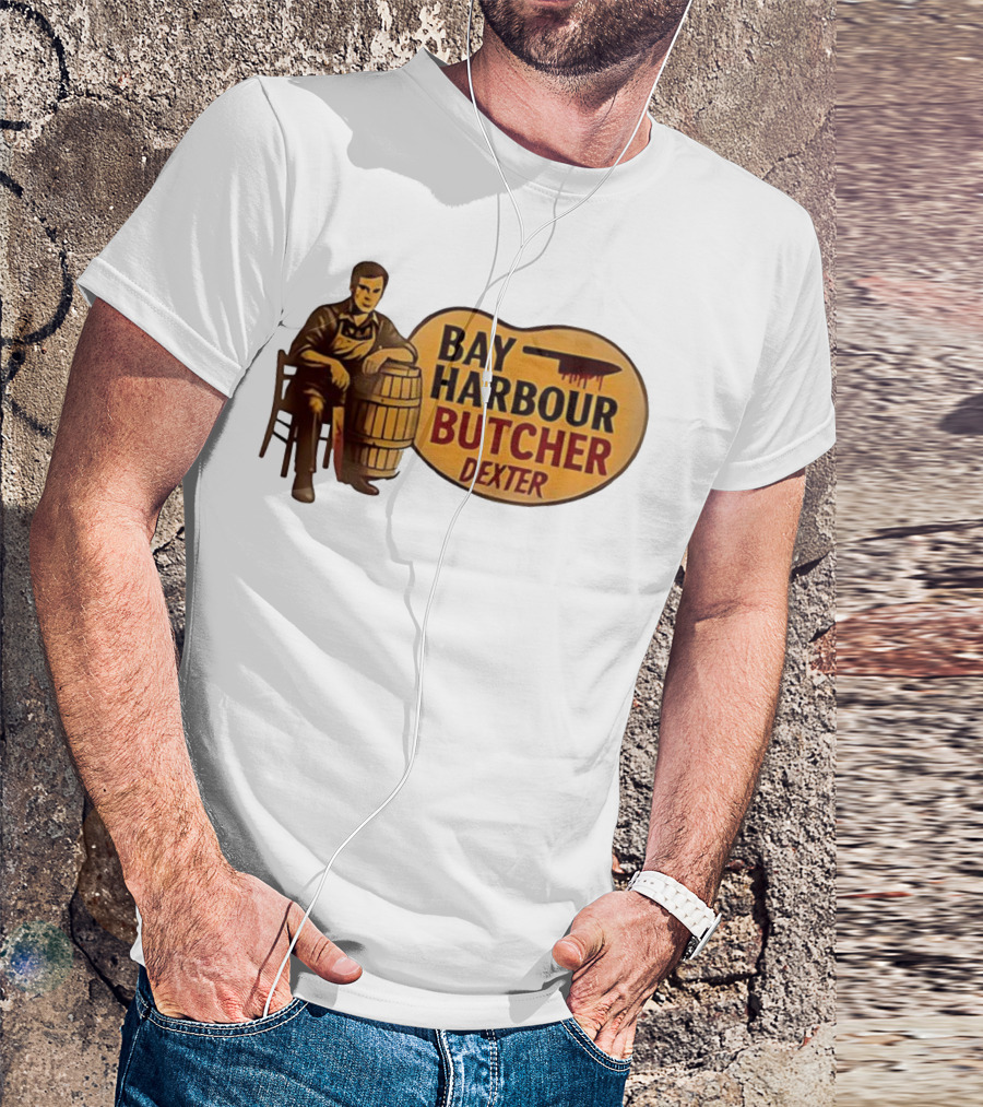 Bay Harbour Butcher Dexter Barrel Dark Vintage Style T-Shirt