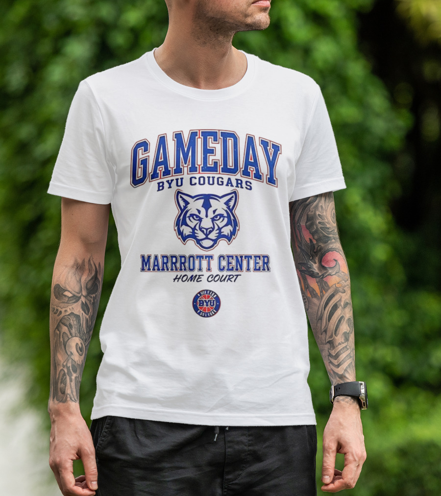 Gameday BYU Cougars Marriott Center Home Court T-Shirt
