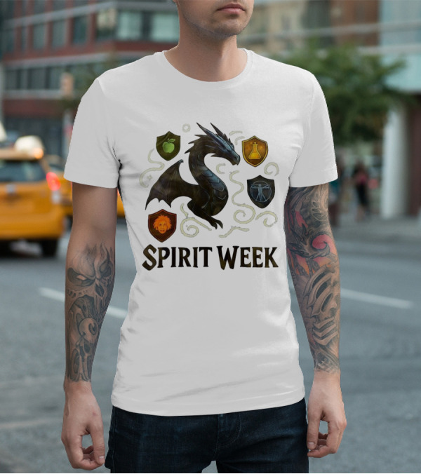 Dragon Shield Icons Spirit Week Design T-Shirt