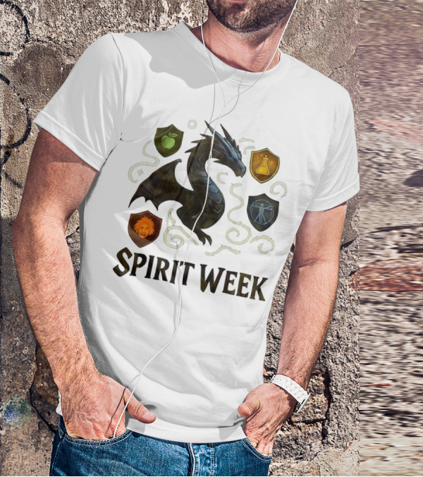 Dragon Shield Icons Spirit Week Design T-Shirt