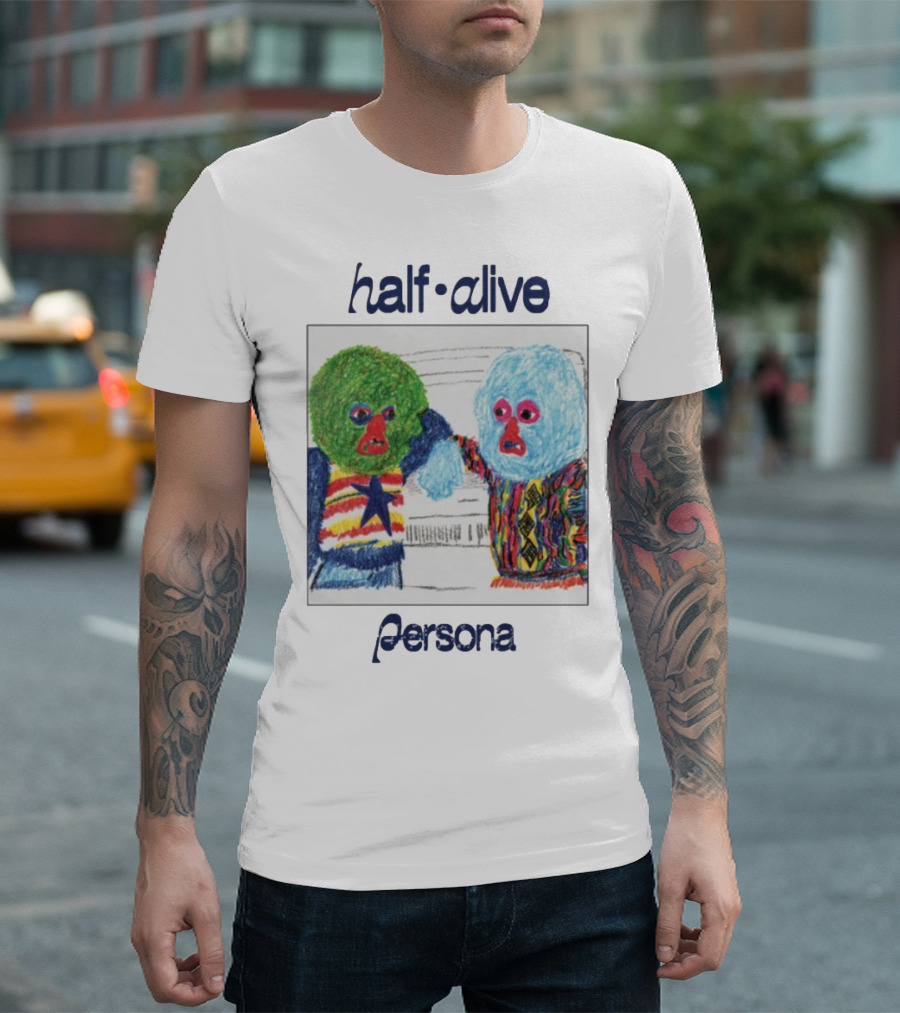 Half Alive Persona Crayon Art Duo T-Shirt