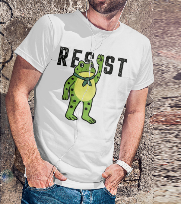 Portland Frog Resist Free Portland Ribbit Power T-Shirt