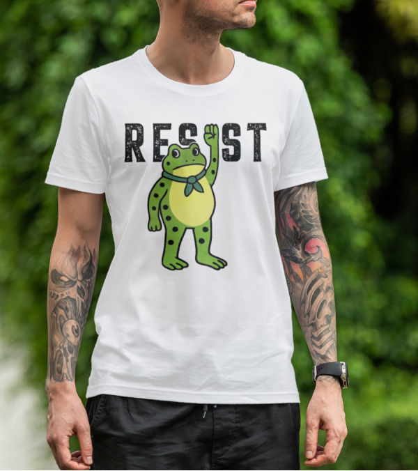 Portland Frog Resist Free Portland Ribbit Power T-Shirt