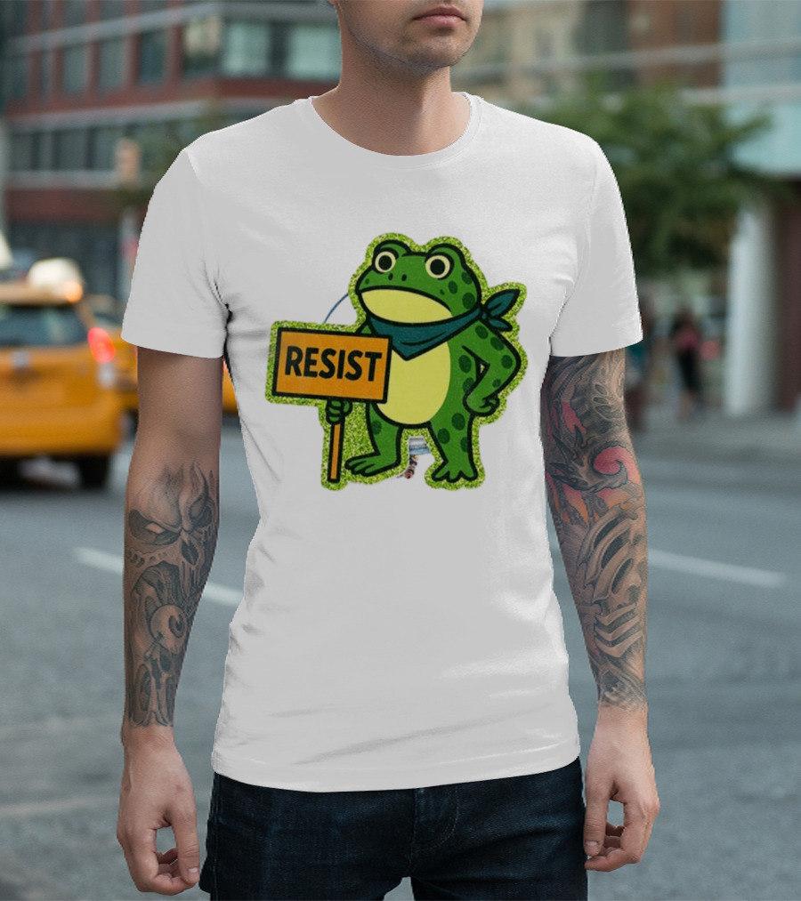 Portland Protest Frog Resist Freedom Anti-ICE T-Shirt
