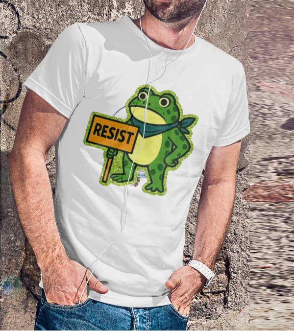 Portland Protest Frog Resist Freedom Anti-ICE T-Shirt