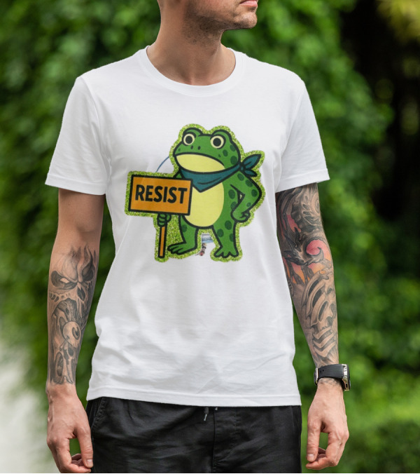 Portland Protest Frog Resist Freedom Anti-ICE T-Shirt