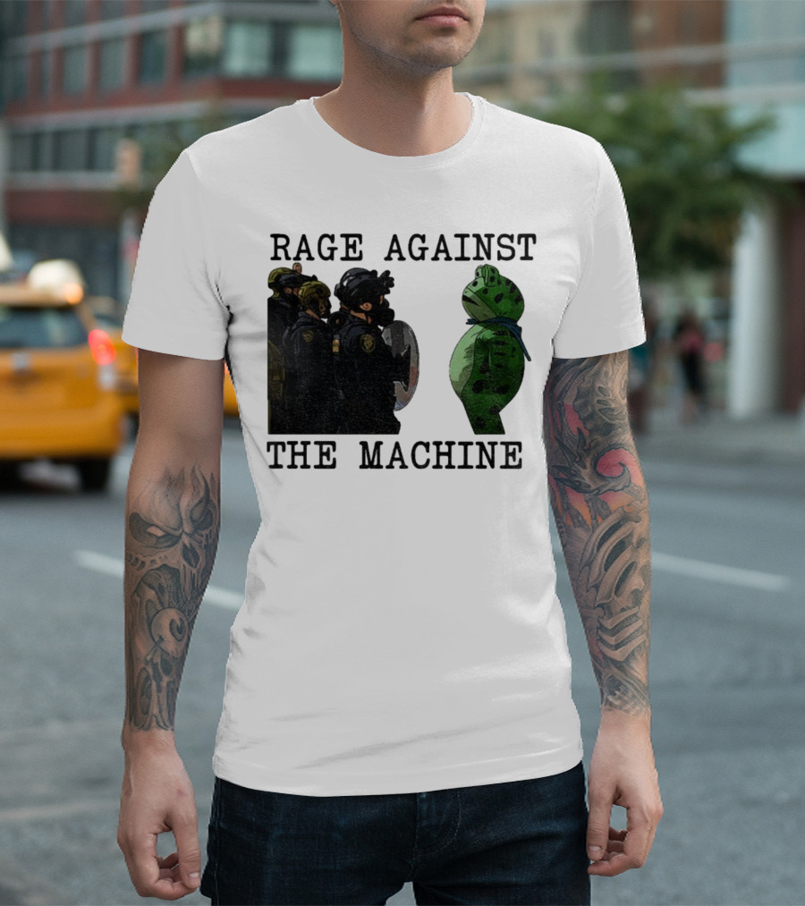 Rage Against The Machine Portland Frog Protest Poland 2025 Political T-Shirt