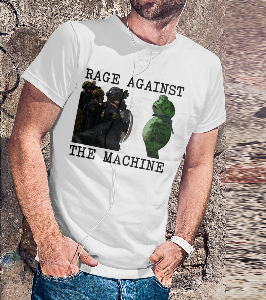 Rage Against The Machine Portland Frog Protest Poland 2025 Political T-Shirt