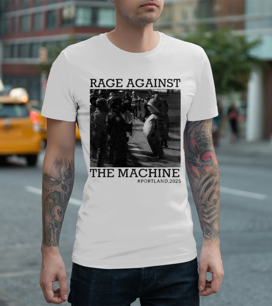 Rage Against The Machine Portland Frog Protest 2025 T-Shirt