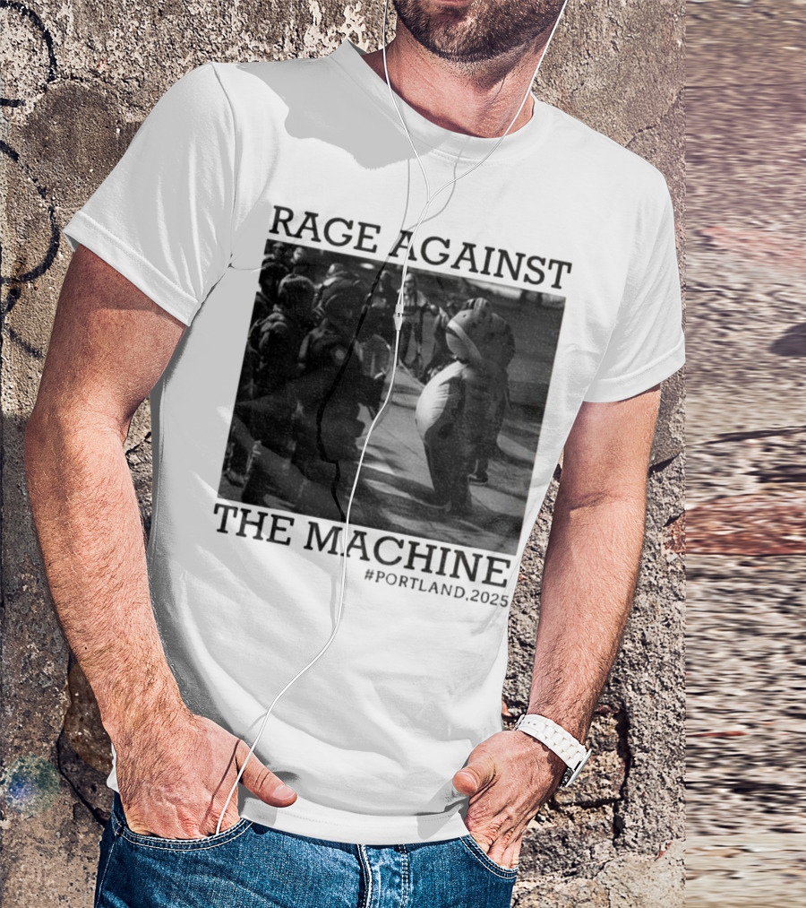 Rage Against The Machine Portland Frog Protest 2025 T-Shirt