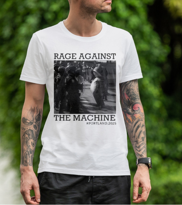 Rage Against The Machine Portland Frog Protest 2025 T-Shirt
