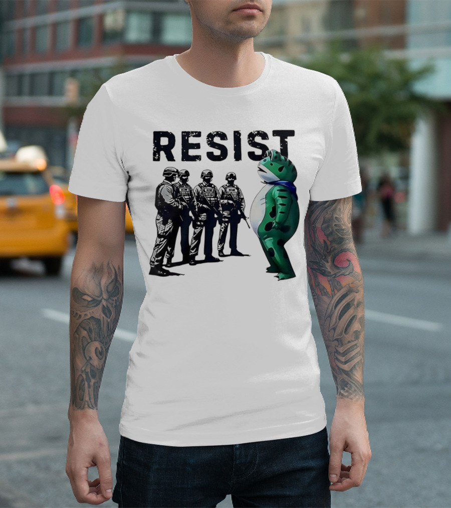 RESIST Portland Frog Protest Iconic Image T-Shirt