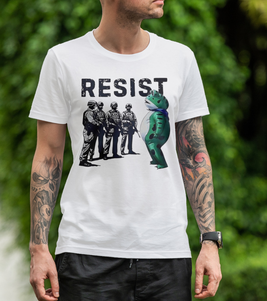 RESIST Portland Frog Protest Iconic Image T-Shirt