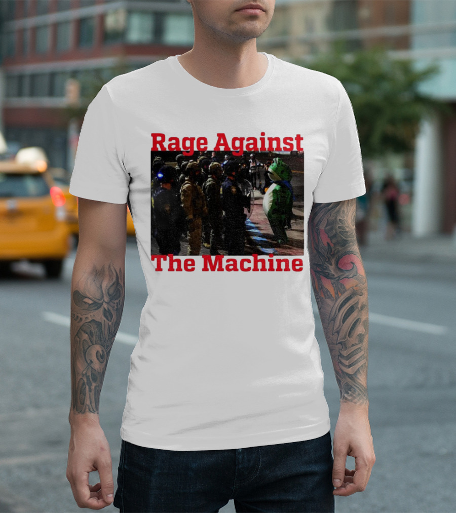 Rage Against The Machine Portland Frog Protest T-Shirt