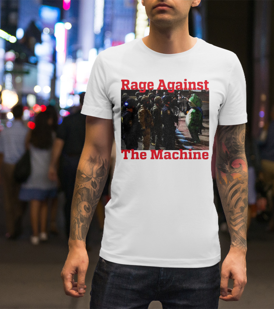 Rage Against The Machine Portland Frog Protest T-Shirt