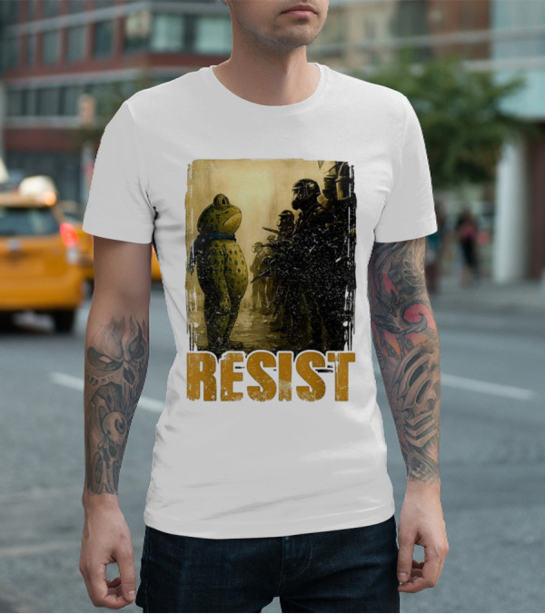 Resist Portland Protest Frog Standoff With Riot Police T-Shirt