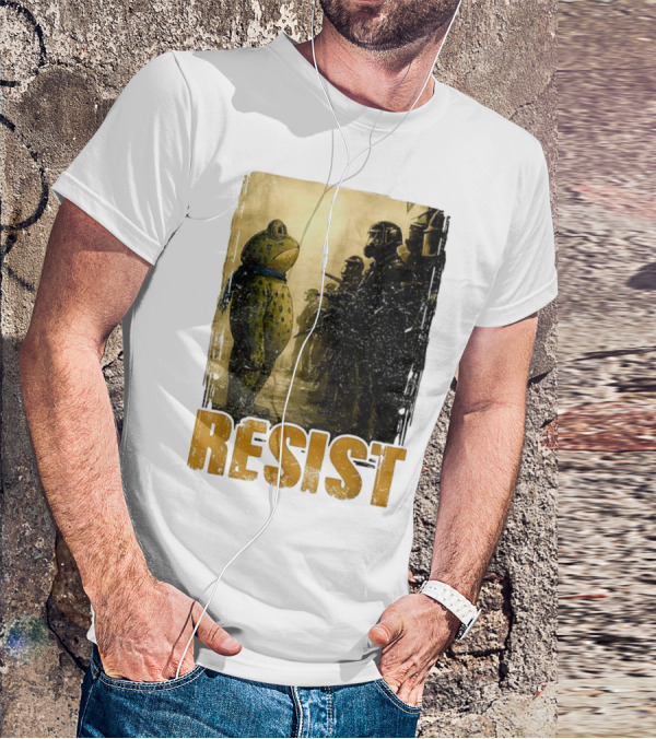 Resist Portland Protest Frog Standoff With Riot Police T-Shirt