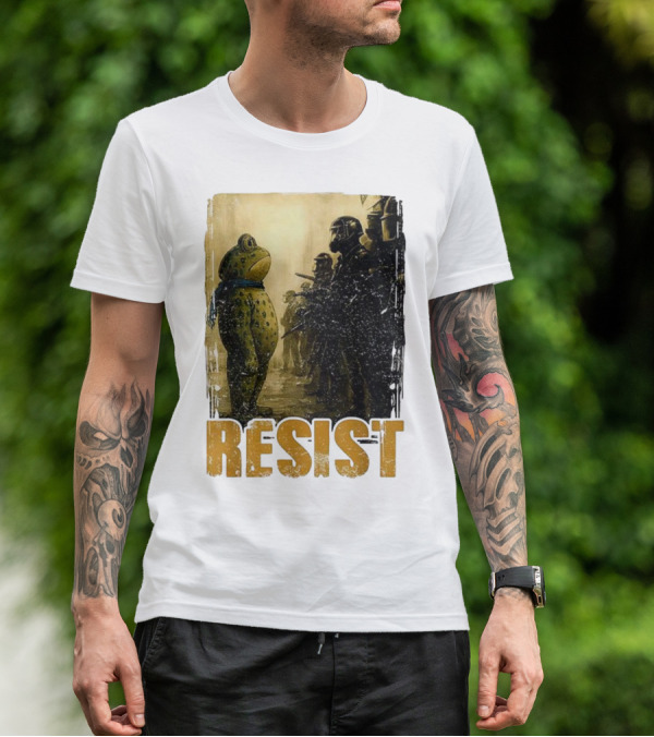 Resist Portland Protest Frog Standoff With Riot Police T-Shirt