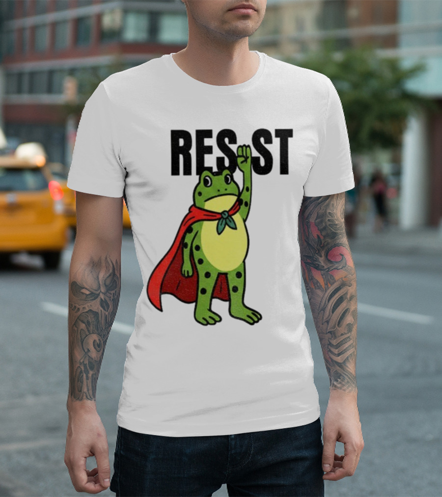 Resist Portland Frog Rage Against Machine Iconic Symbol T-Shirt