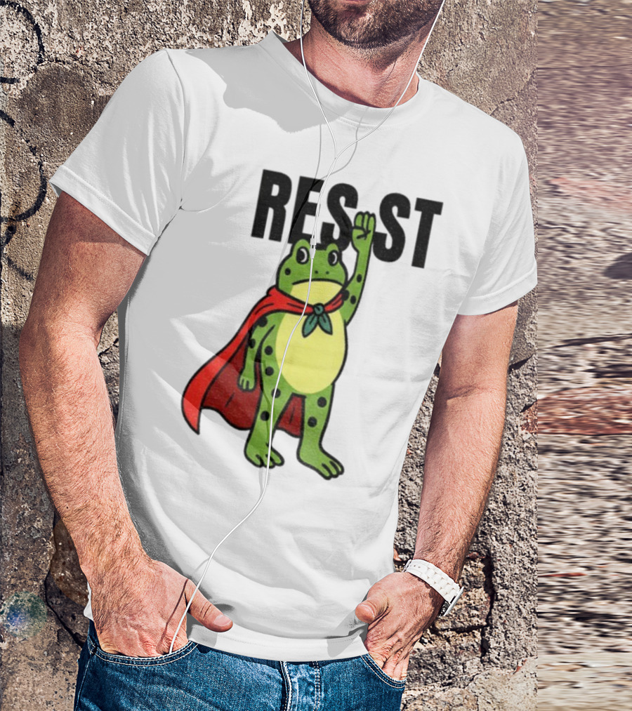 Resist Portland Frog Rage Against Machine Iconic Symbol T-Shirt