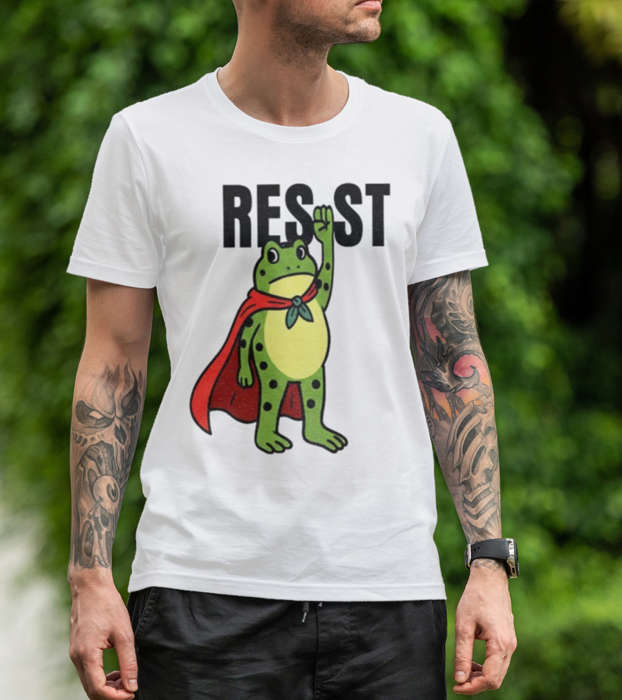 Resist Portland Frog Rage Against Machine Iconic Symbol T-Shirt