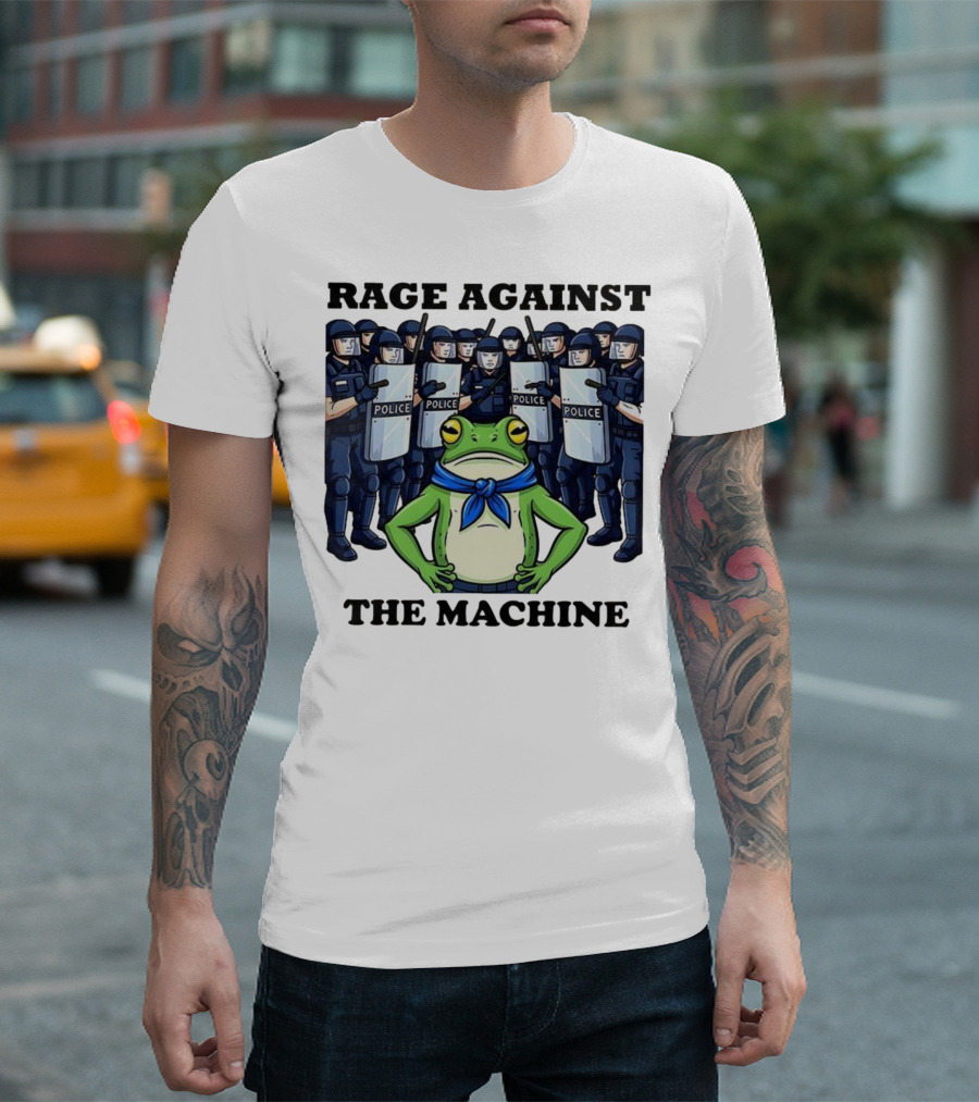 Rage Against The Machine Frog Police Standoff T-Shirt