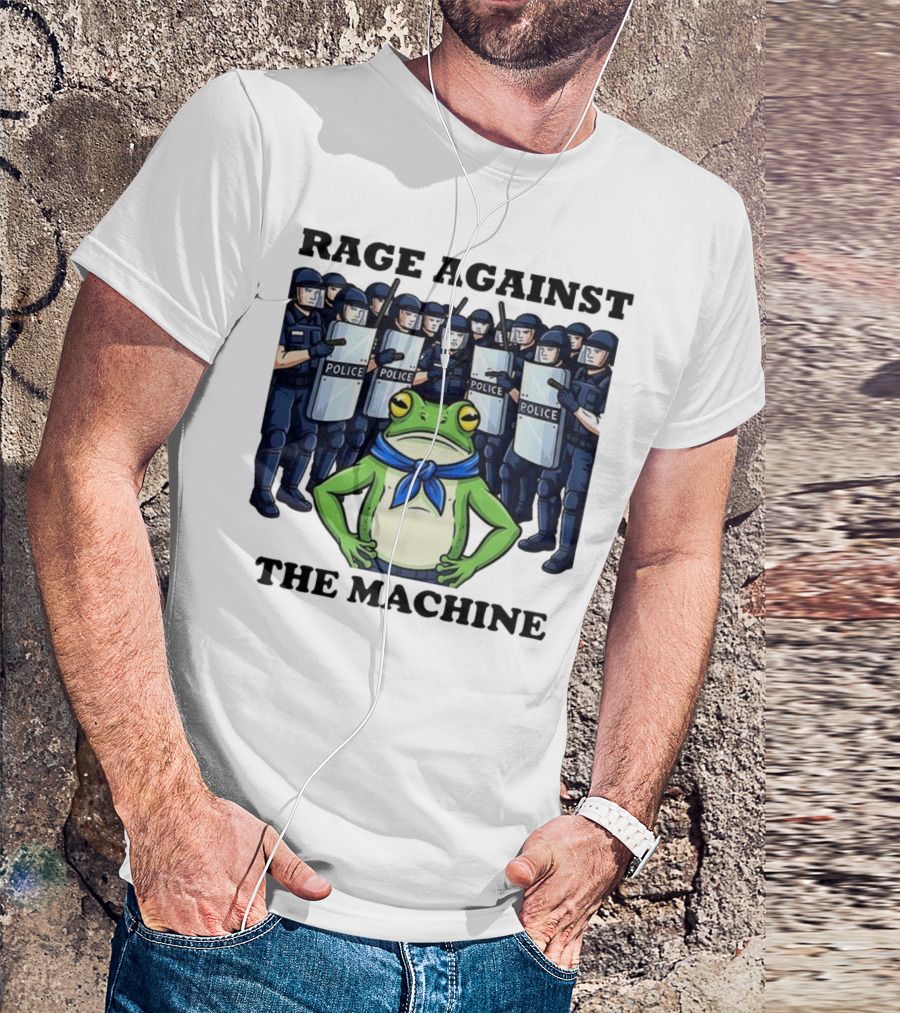 Rage Against The Machine Frog Police Standoff T-Shirt