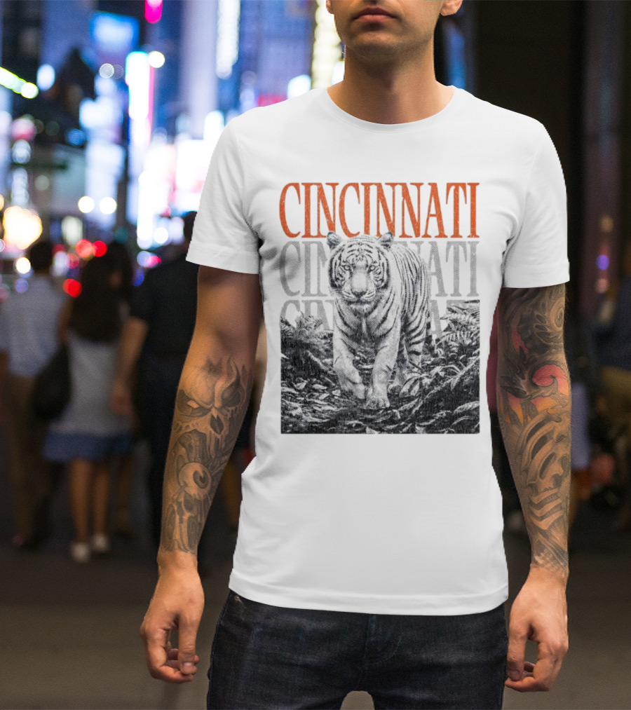 Cincinnati Bengals Tiger Fan Team Spirit T-Shirt