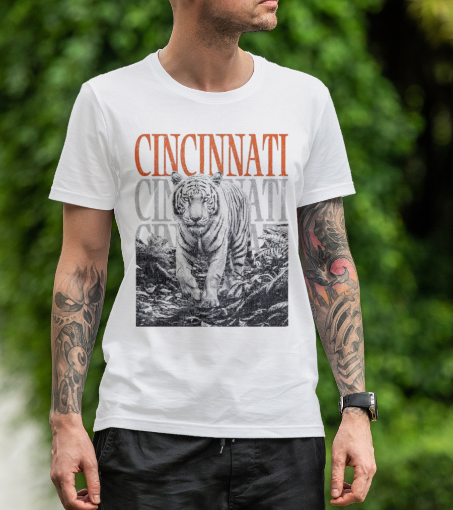Cincinnati Bengals Tiger Fan Team Spirit T-Shirt