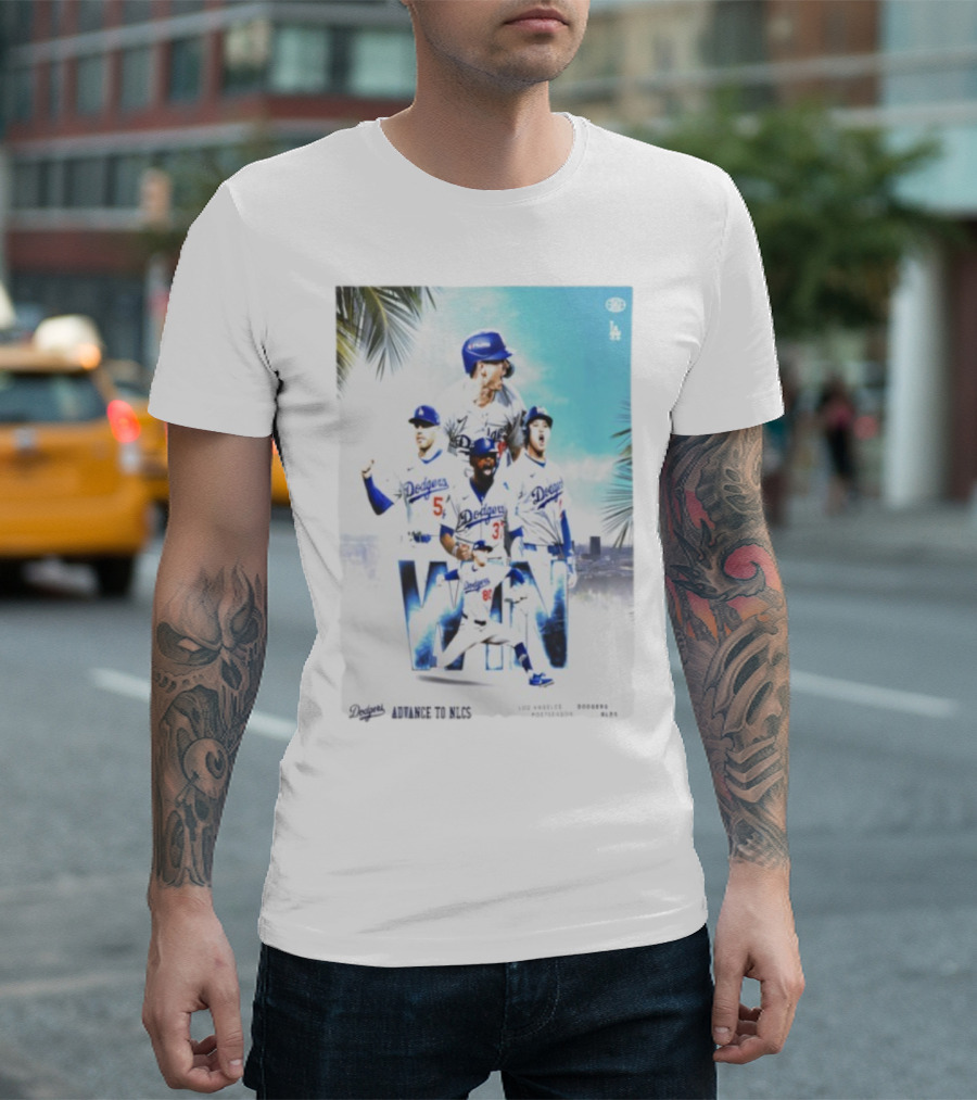 Los Angeles Dodgers Advance To 2025 NLCS Victory Celebration T-Shirt
