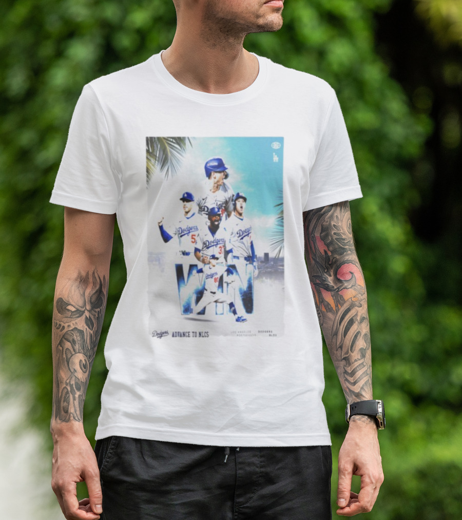 Los Angeles Dodgers Advance To 2025 NLCS Victory Celebration T-Shirt