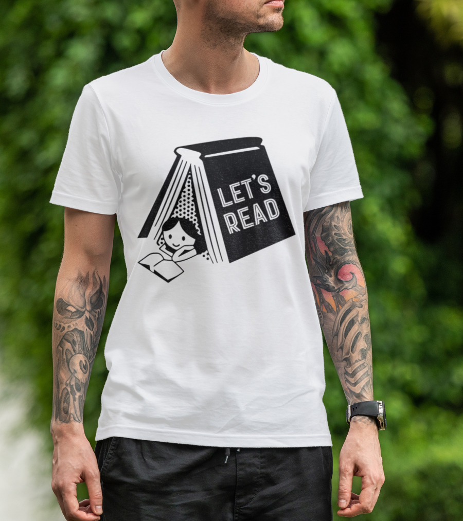 Derek Luh Let’s Read 2025 Book Tent Design T-Shirt