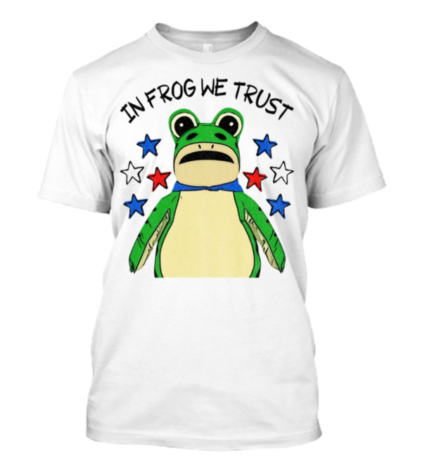 In Frog We Trust Portland Protest Frog Stars T-Shirt