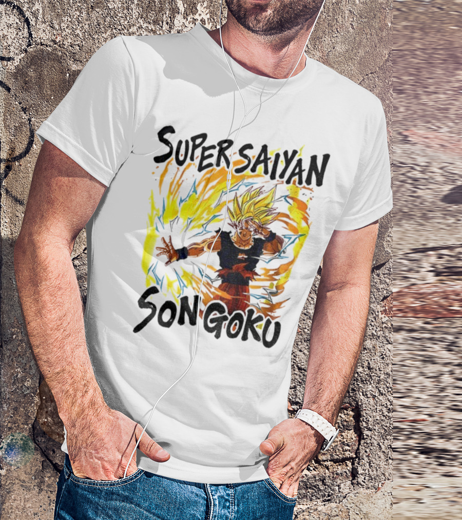 Super Saiyan Son Goku Dragon Ball Flame Aura T-Shirt