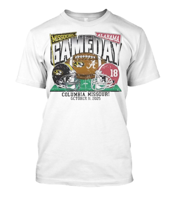 Missouri Alabama Gameday Columbia Missouri October 11 2025 T-Shirt