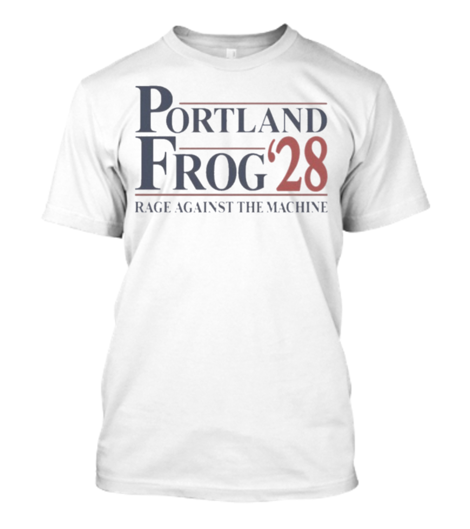 Portland Frog ’28 Rage Against The Machine Retro Style T-Shirt