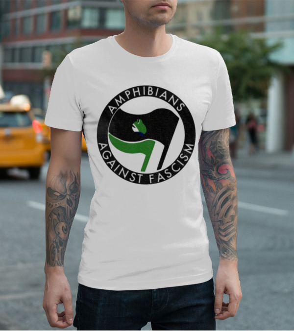 Amphibians Against Fascism Portland Frogs Antifa T-Shirt