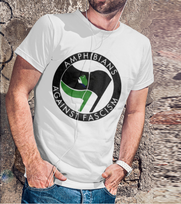 Amphibians Against Fascism Portland Frogs Antifa T-Shirt