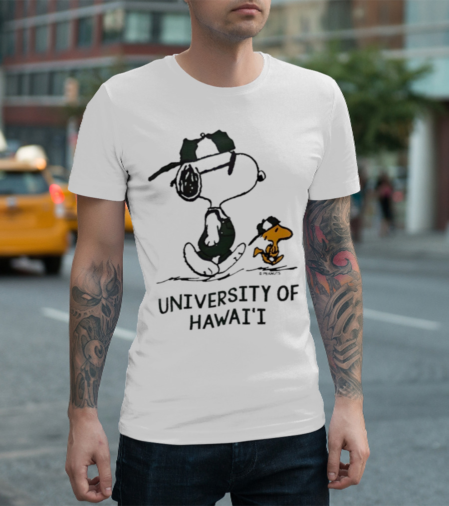 Snoopy And Woodstock University Of Hawai'i Adventure T-Shirt