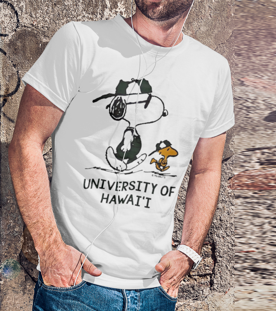 Snoopy And Woodstock University Of Hawai'i Adventure T-Shirt