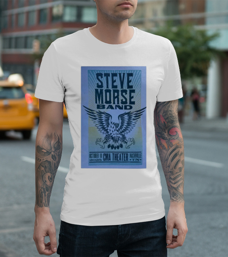 Steve Morse Band CMA Theater Nashville TN October 10 2025 Eagle Design T-Shirt