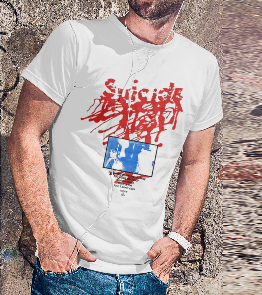 Suicide USA Rocket 1977 Speeding Down Skyway 100 Miles Per Hour Gonna Crash T-Shirt