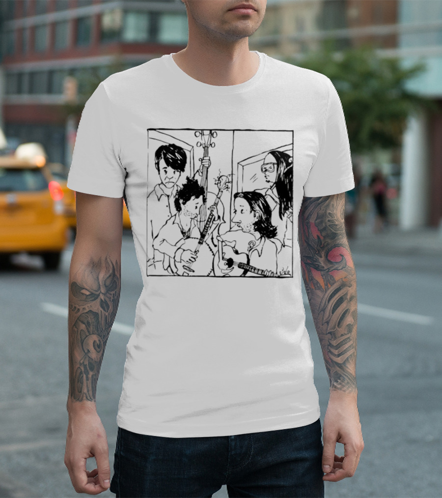 The Avett Brothers Seth Sketch Portrait T-Shirt