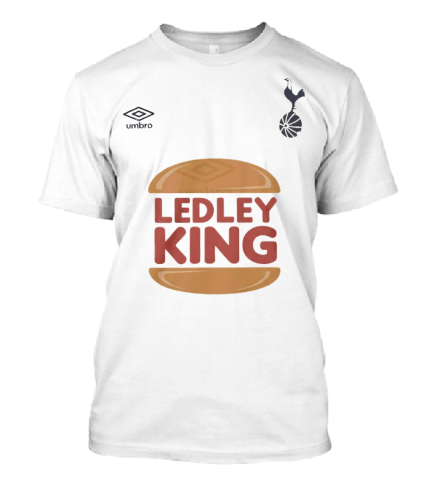 Tottenham Hotspur Umbro Ledley King Burger Logo T-Shirt