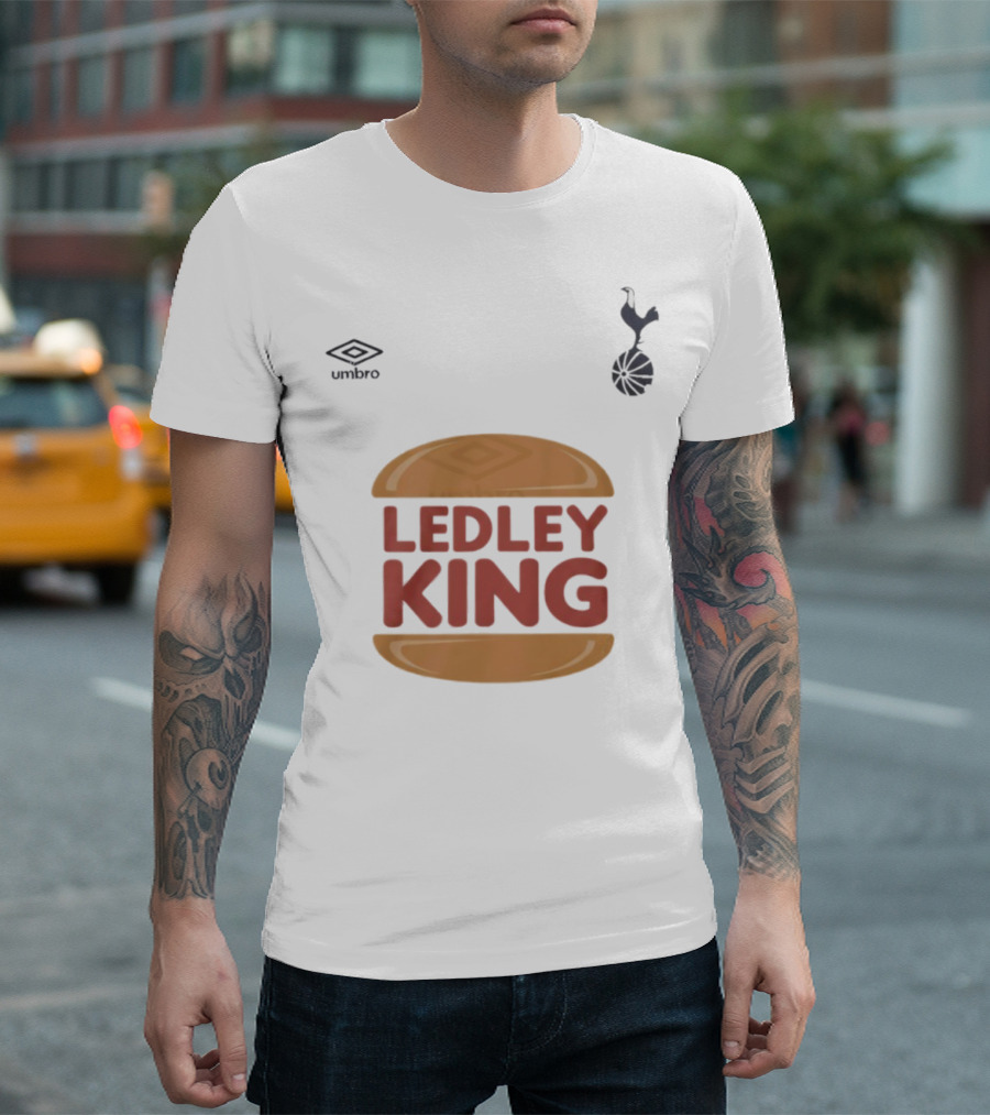 Tottenham Hotspur Umbro Ledley King Burger Logo T-Shirt