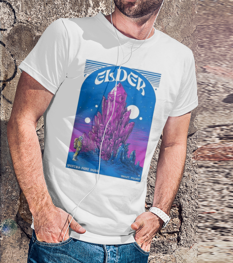 Elder Westill Fest 2025 Vallet France October 31 November 1 Cosmic Crystal Exploration Astronaut T-Shirt