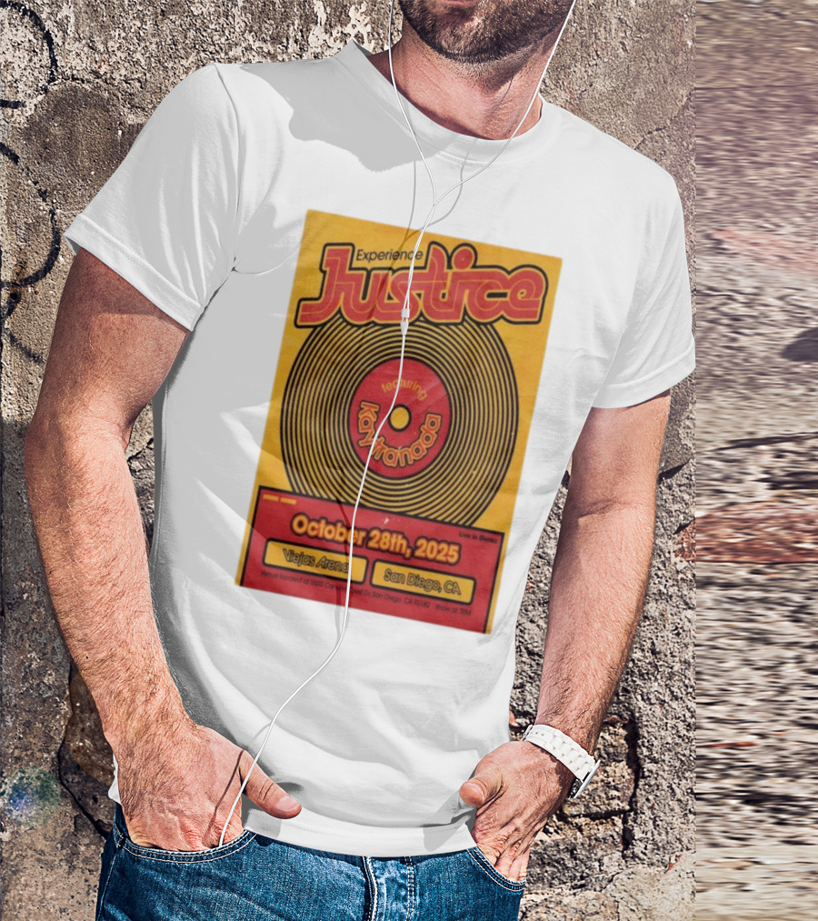 Experience Justice Featuring Kaytranada Live In Stereo October 28th 2025 Viejas Arena San Diego CA T-Shirt