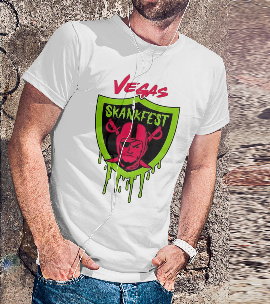 Vegas Skankfest Raiders Inspired Emblem T-Shirt
