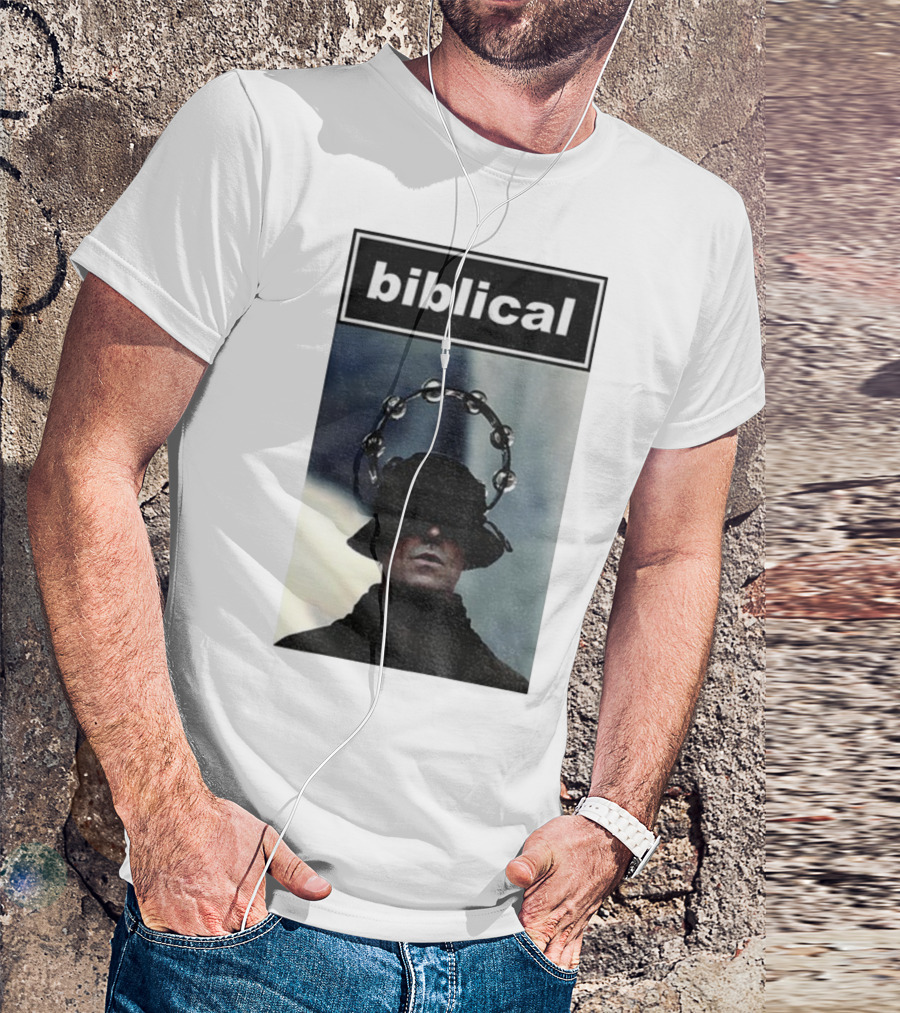 Biblical Liam Gallagher Tambourine Oasis Concert Music Lovers T-Shirt